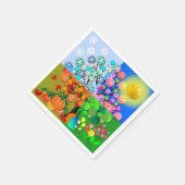 Altijd Pickleball Season Winter Spring Summer Herf Servet (Hoek)