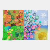 Altijd Pickleball Season Winter Spring Summer Herf Theedoek (Horizontaal)