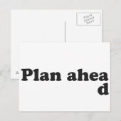 Altijd plannen briefkaart (Voorkant / Achterkant)