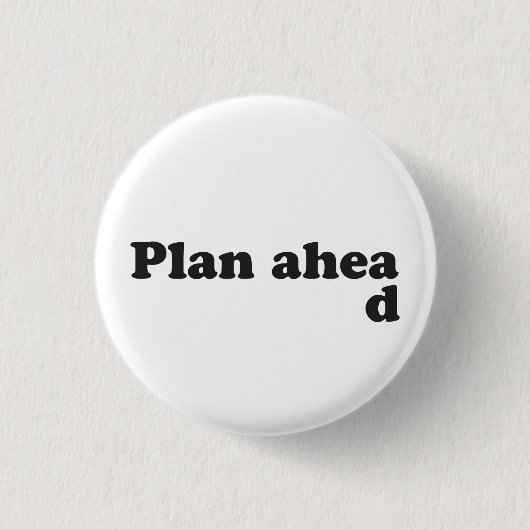 Altijd plannen ronde button 3,2 cm (Voorkant)
