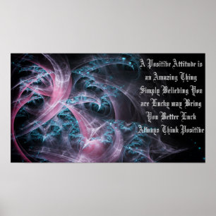 Altijd positief denken poster