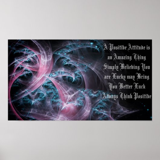 Altijd positief denken poster (Voorkant)