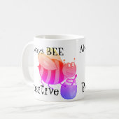 Altijd positief koffiemok (Voorkant links)