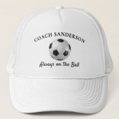 'Altijd Puntgaaf' Voetbal Coach Custom Trucker Pet (Voorkant)