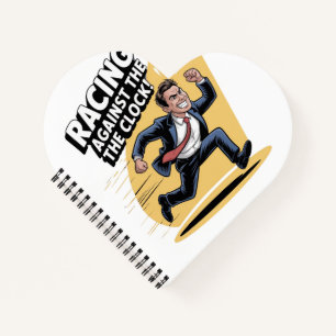 Altijd racen tegen de klok notitieboek