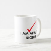 Altijd rechts - Mok (Voorkant rechts)