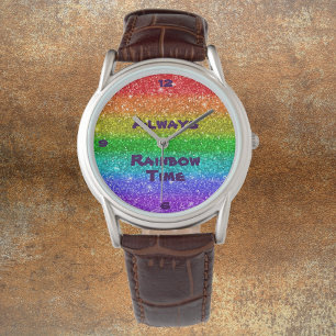 Altijd regenboogtijd horloge