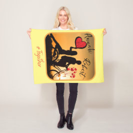 Altijd romantische liefde fleece deken