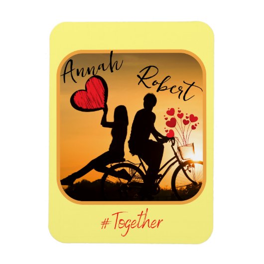 Altijd romantische liefde magneet (Verticaal)