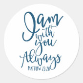Altijd Ronde Sticker (Voorkant)