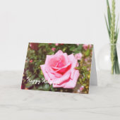 Altijd roze roze, voeg je foto, tekst toe feestdagen kaart (Voorkant)