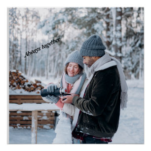 Altijd samen metaalprint acrylprint perfect poster