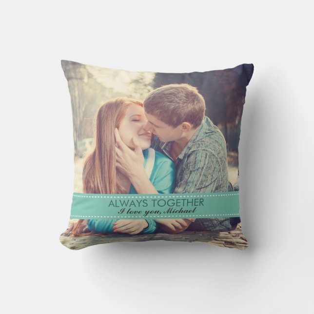 Altijd samen Modern aangepaste foto Romantic Kussen (Voorkant)