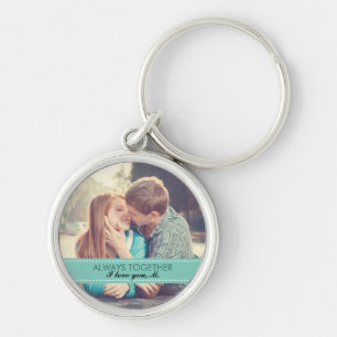 Altijd samen Modern aangepaste foto Romantic Sleutelhanger