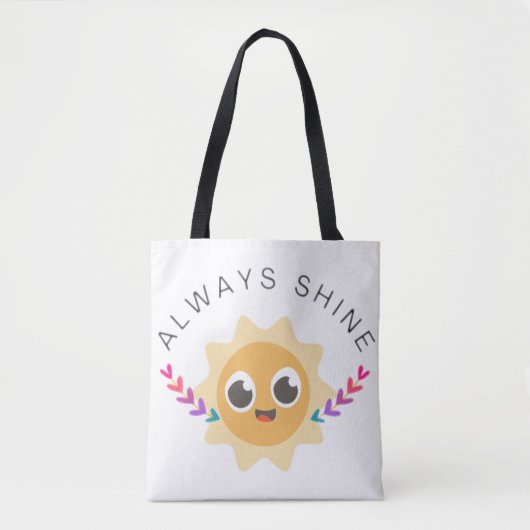 Altijd schitteren tote bag (Voorkant)
