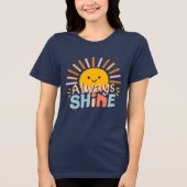 Altijd schitteren Tri-Blend shirt (Voorkant)