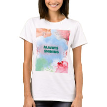 Altijd Schitterende Bloemige Kunst Dames T-Shirt