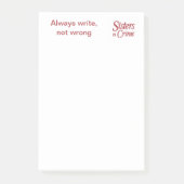 Altijd schrijven, nooit verkeerd post-it notities post-it® notes (Voorkant)