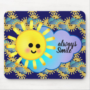 Altijd Smile Cute Sunshine Kawaii Motivatie Fun Muismat