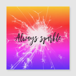 altijd sparkler-roze paarse oranje schil