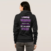 Altijd sterk...Fibro Hoodie (Achterkant volledig)