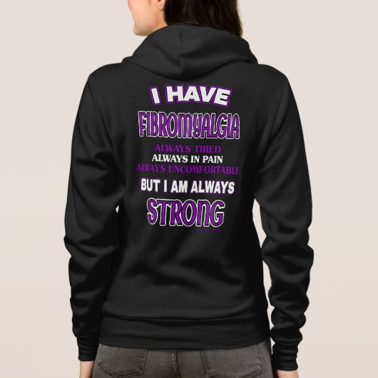 Altijd sterk...Fibro Hoodie (Achterkant)