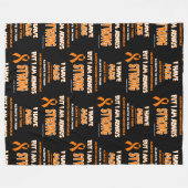 Altijd sterk...MDS Fleece Deken (Voorkant (Horizontaal))