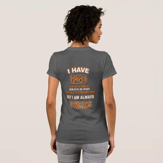 Altijd sterk...RSD/CRPS T-shirt (Achterkant volledig)