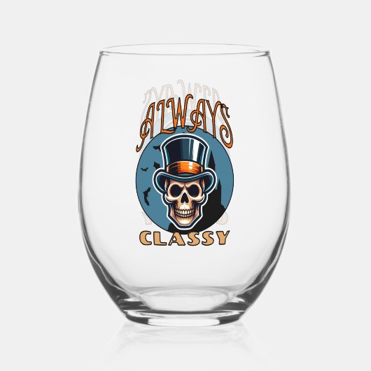 Altijd stijlvol wijnglas zonder voet (Voorkant)