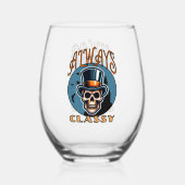 Altijd stijlvol wijnglas zonder voet (Achterkant)