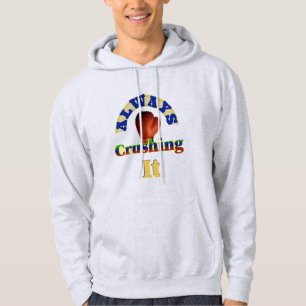 Altijd succesvol bokshandschoen tekst ontwerp hoodie