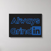 Altijd tegen de muur gerichte kunst canvas afdruk (Voorkant)