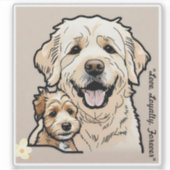 "Altijd thuis" Sticker (Voorkant)