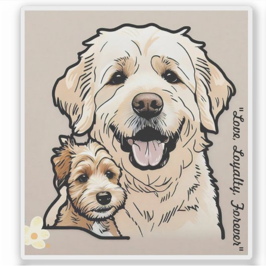 "Altijd thuis" Sticker (Voorkant)