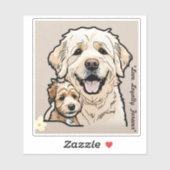 "Altijd thuis" Sticker (Vel)