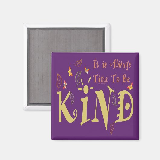 Altijd tijd om magneet te zijn (Voorkant / Achterkant)