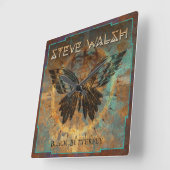 Altijd tijd om te roken vierkante klok (Hoek)