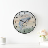 "Altijd Tijd om te Vissen" Wandklok (Huis)
