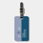 'Altijd tijd om te vliegen' Vliegtuigreizen Bagagelabel (Voorkant verticaal)