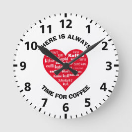 Altijd tijd voor koffie ronde klok