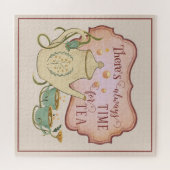 Altijd Tijd voor  tea-vierkant Puzzle Legpuzzel (Horizontaal)