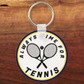 Altijd tijd voor tennis sleutelhanger (Voorkant)