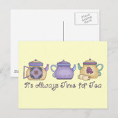 Altijd tijd voor thee briefkaart (Voorkant / Achterkant)