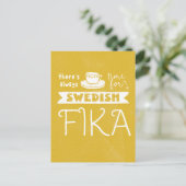 Altijd tijd voor Zweeds Briefkaart Fika (Staand voorkant)
