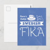Altijd tijd voor Zweeds Briefkaart Fika (Voorkant / Achterkant)