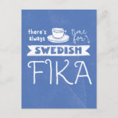 Altijd tijd voor Zweeds Briefkaart Fika (Voorkant)