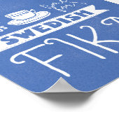 Altijd tijd voor Zweeds Poster Fika (Hoek)