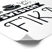 Altijd tijd voor Zweeds Poster Fika (Hoek)