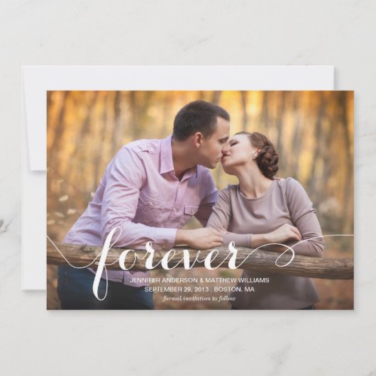 ALTĲD & TOT IN DE EEUWIGHEID | OPSLAG DATUM AANKON SAVE THE DATE (Voorkant)