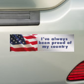 altijd trots bumpersticker (Op auto)